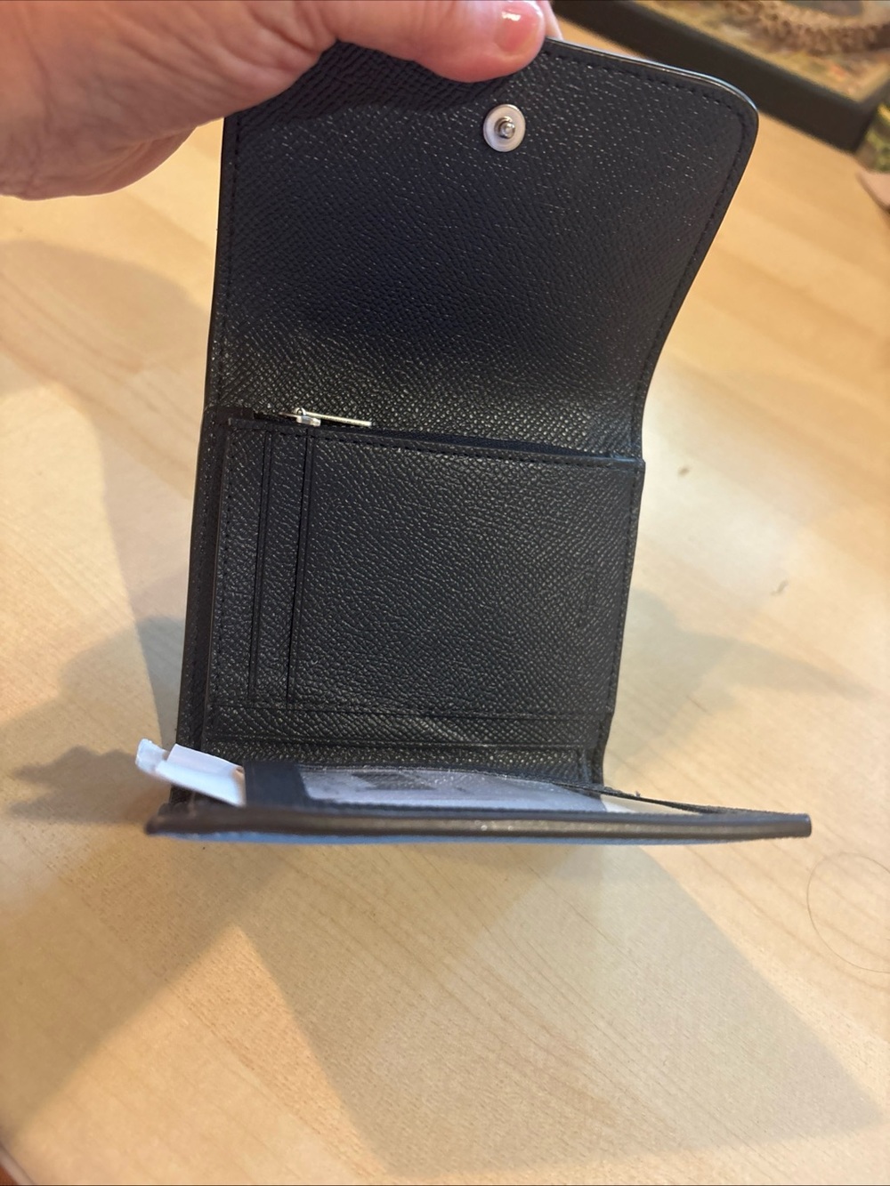 Coach blue fold and snap wallet - Picture 3 of 10
